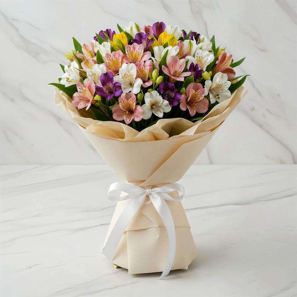 Букет цветов из: Альстромерии в Жиздре