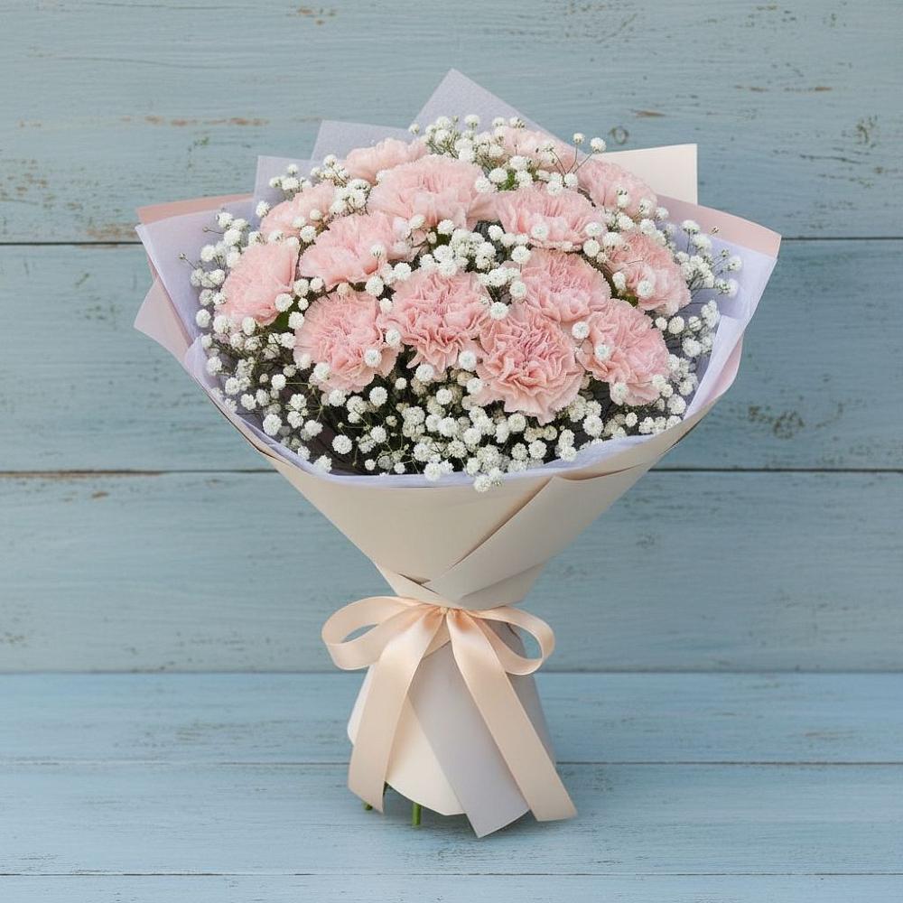 Букет цветов из: Гвоздики в Жиздре