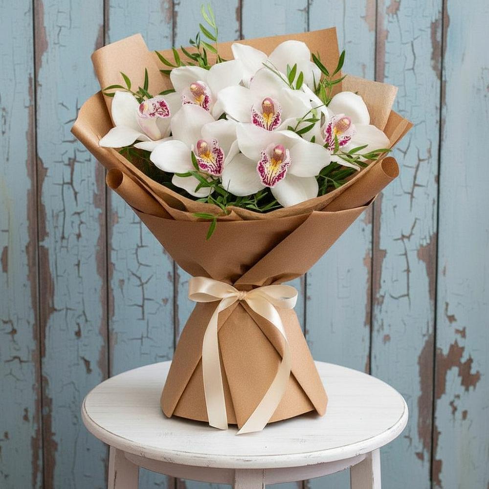 Букет цветов из: Орхидеи и Розы в Жиздре