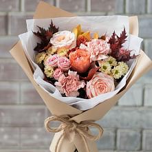 Букет цветов из:  Гвоздики, Хризантемы и Розы в Жиздре