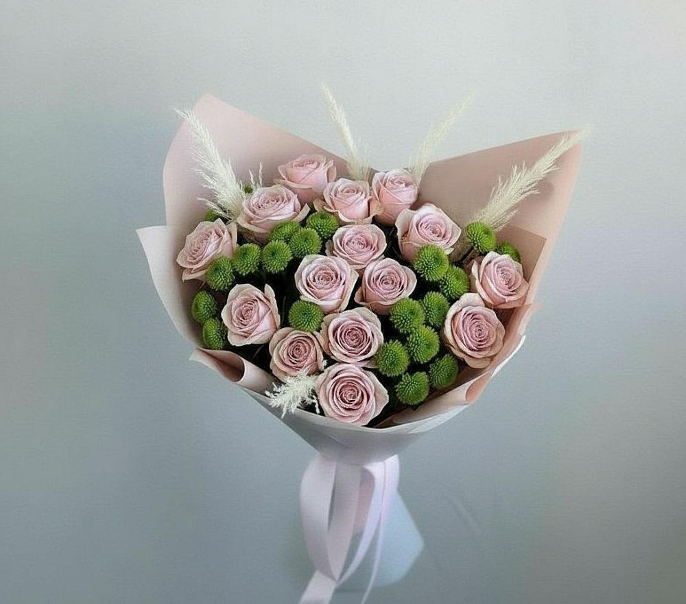 Букет цветов из: Розы и Хризантемы в Жиздре