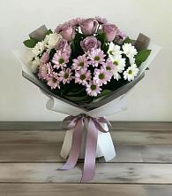 Букет цветов из:  Хризантемы и Розы в Жиздре