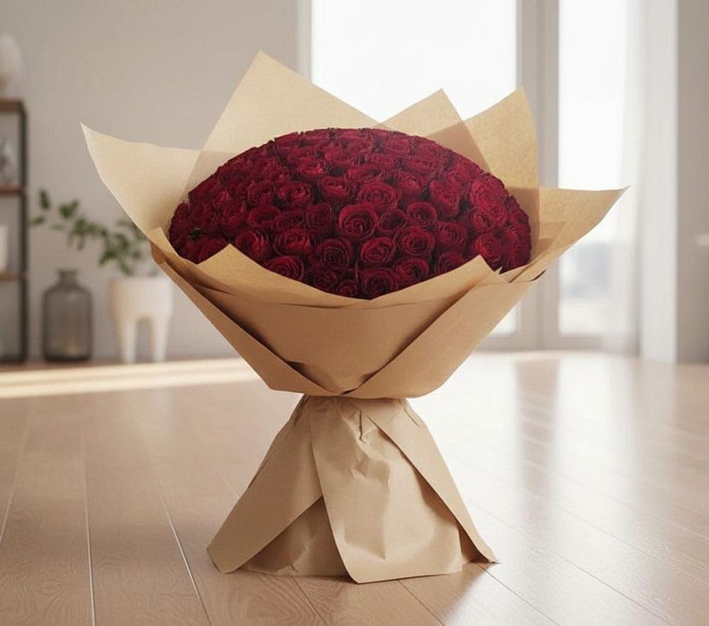 Букет 101 Красная роза в Жиздре