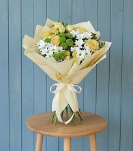 Букет цветов из:  Хризантемы и Розы #REPLACE_PRED# Жиздре