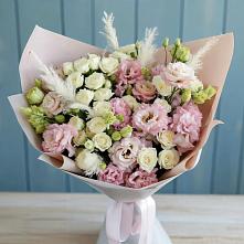 Букет цветов из:  Альстромерии и Розы в Жиздре