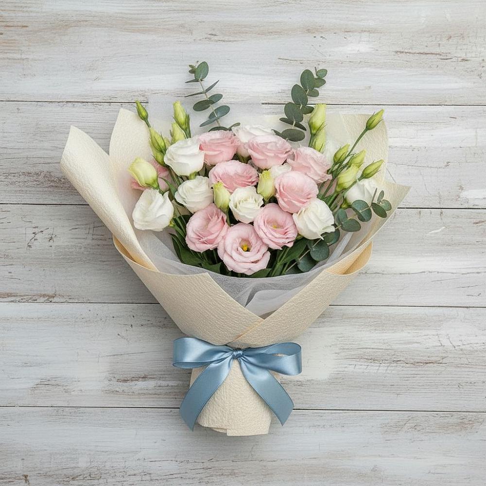 Букет цветов из: Лизиантусы в Жиздре